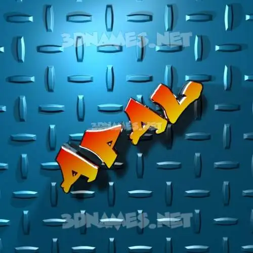 apal in Grid Style style - 3D name wallpaper