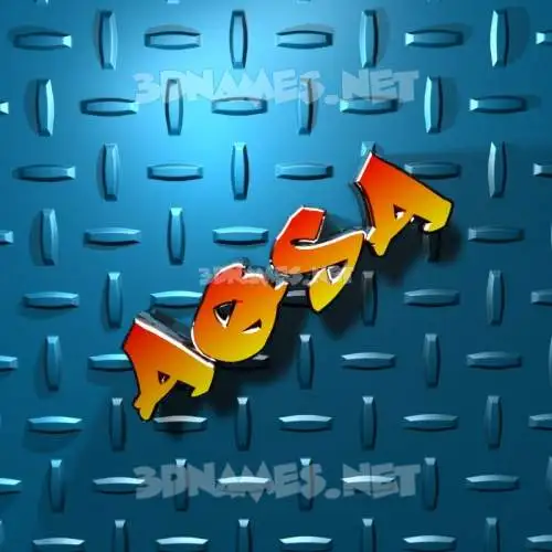 aqsa in Grid Style style - 3D name wallpaper