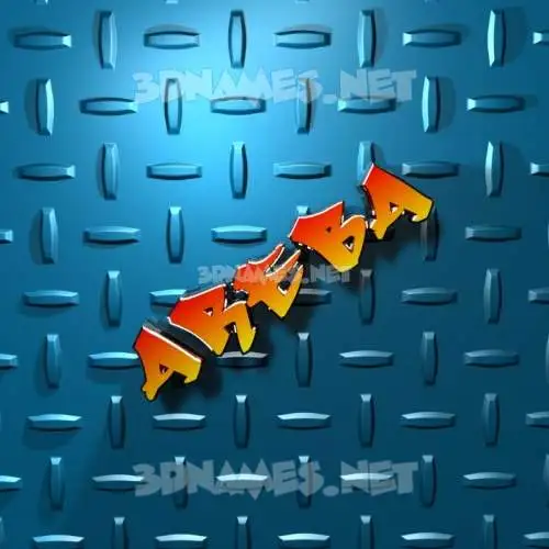 areba in Grid Style style - 3D name wallpaper