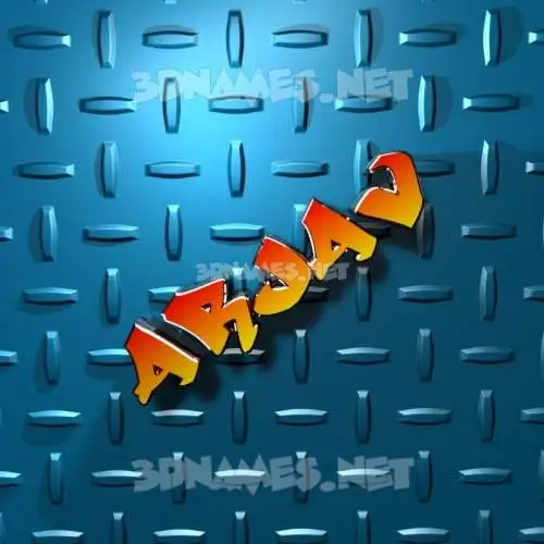 arjav in Grid Style style - 3D name wallpaper