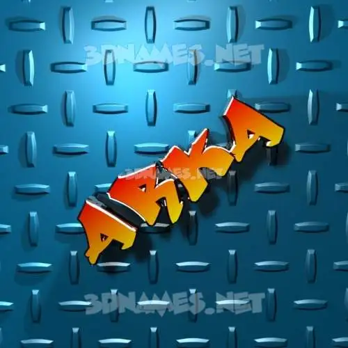 arka in Grid Style style - 3D name wallpaper