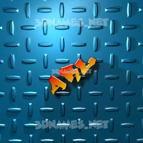 arl in Grid Style style - 3D name wallpaper