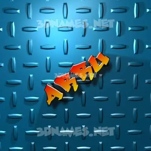 arru in Grid Style style - 3D name wallpaper