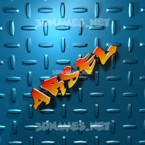 arsel in Grid Style style - 3D name wallpaper