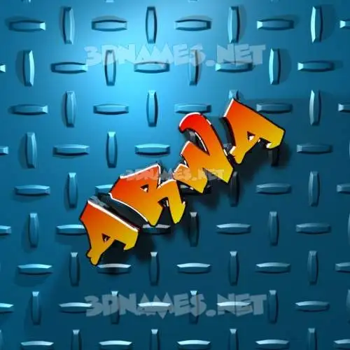 arwa in Grid Style style - 3D name wallpaper
