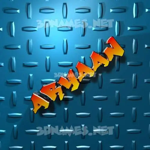 aryaan in Grid Style style - 3D name wallpaper