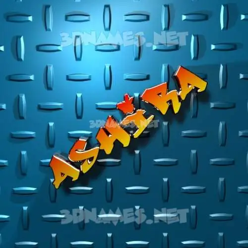 ashira in Grid Style style - 3D name wallpaper