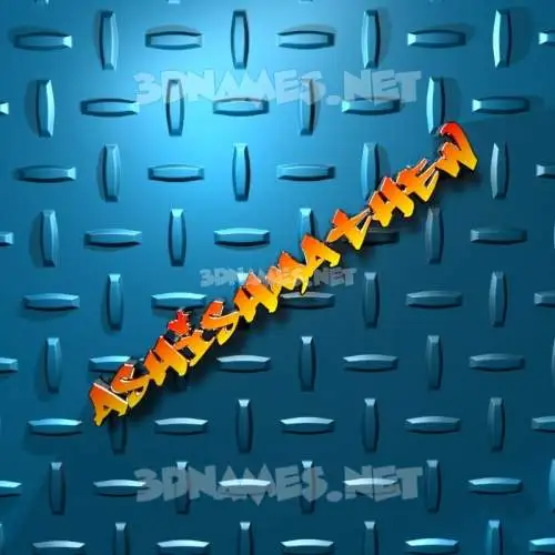 ashishmathew in Grid Style style - 3D name wallpaper