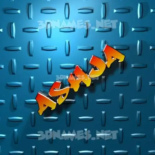 ashja in Grid Style style - 3D name wallpaper