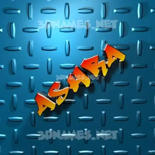ashra in Grid Style style - 3D name wallpaper