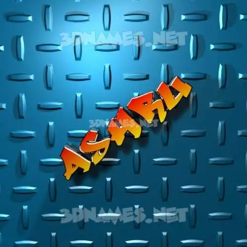 ashru in Grid Style style - 3D name wallpaper