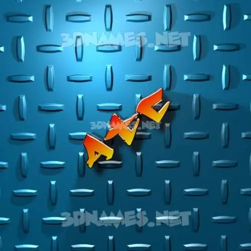 atc in Grid Style style - 3D name wallpaper