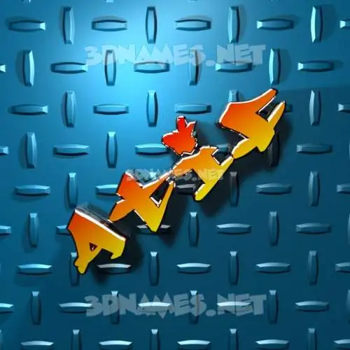 atif in Grid Style style - 3D name wallpaper