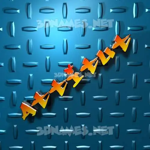 attitut in Grid Style style - 3D name wallpaper