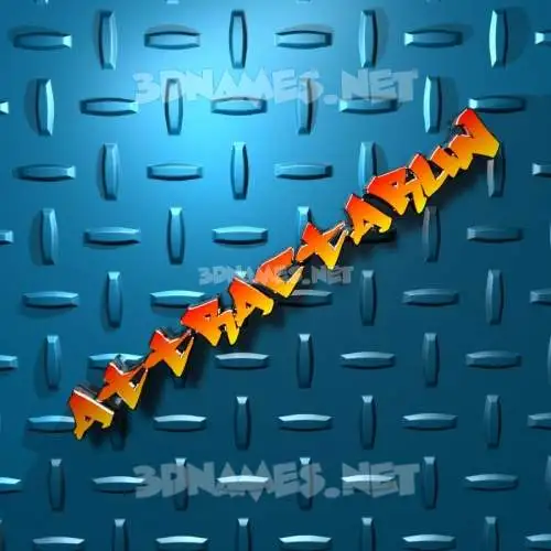 attractarun in Grid Style style - 3D name wallpaper