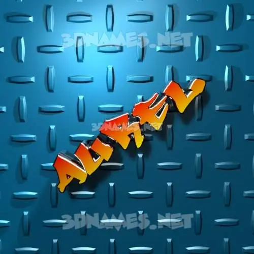 aurel in Grid Style style - 3D name wallpaper