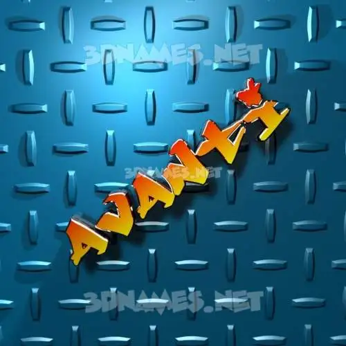 avanti in Grid Style style - 3D name wallpaper