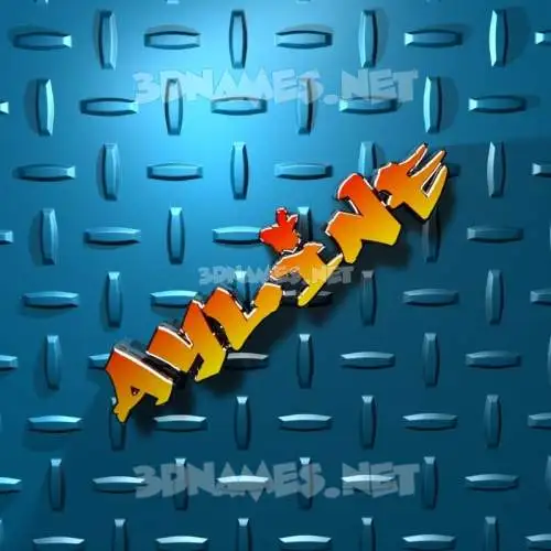 ayline in Grid Style style - 3D name wallpaper