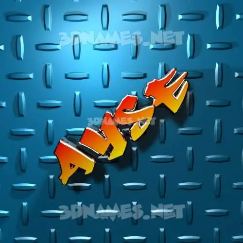 ayse in Grid Style style - 3D name wallpaper