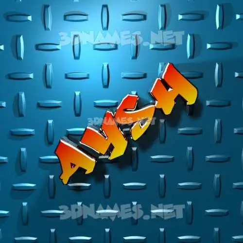 aysh in Grid Style style - 3D name wallpaper