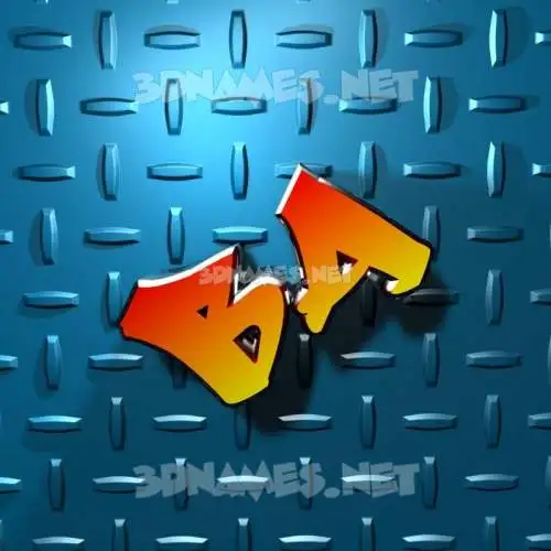ba in Grid Style style - 3D name wallpaper ba in Grid Style style - 3D name wallpaper