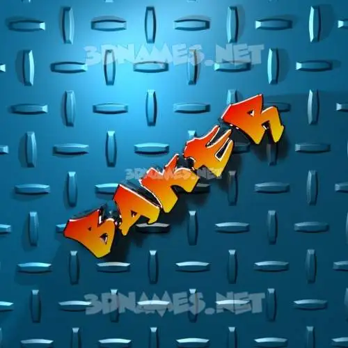 baker in Grid Style style - 3D name wallpaper baker in Grid Style style - 3D name wallpaper
