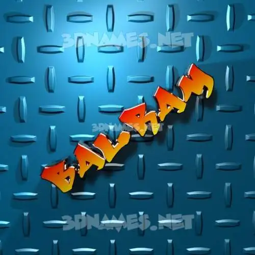 balram in Grid Style style - 3D name wallpaper