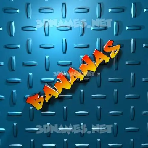 bananas in Grid Style style - 3D name wallpaper bananas in Grid Style style - 3D name wallpaper