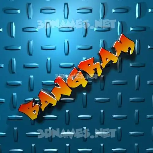bangram in Grid Style style - 3D name wallpaper bangram in Grid Style style - 3D name wallpaper