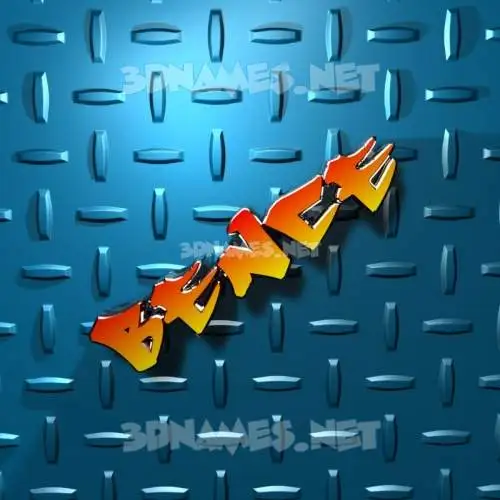 bence in Grid Style style - 3D name wallpaper