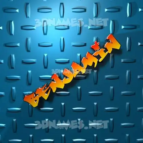 benjamin in Grid Style style - 3D name wallpaper