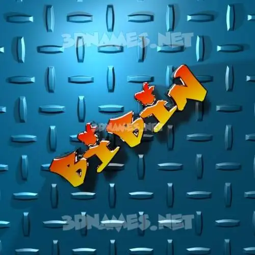 bibin in Grid Style style - 3D name wallpaper