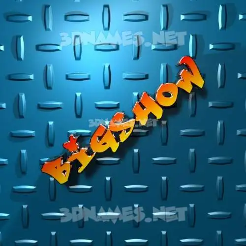 bigshow in Grid Style style - 3D name wallpaper bigshow in Grid Style style - 3D name wallpaper