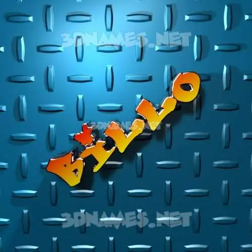 billo in Grid Style style - 3D name wallpaper billo in Grid Style style - 3D name wallpaper