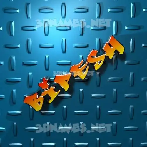 bipesh in Grid Style style - 3D name wallpaper