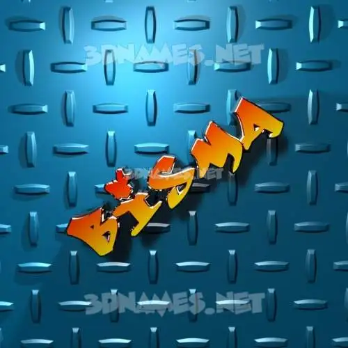 bisma in Grid Style style - 3D name wallpaper bisma in Grid Style style - 3D name wallpaper