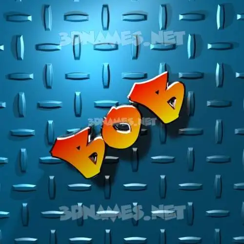 bob in Grid Style style - 3D name wallpaper bob in Grid Style style - 3D name wallpaper