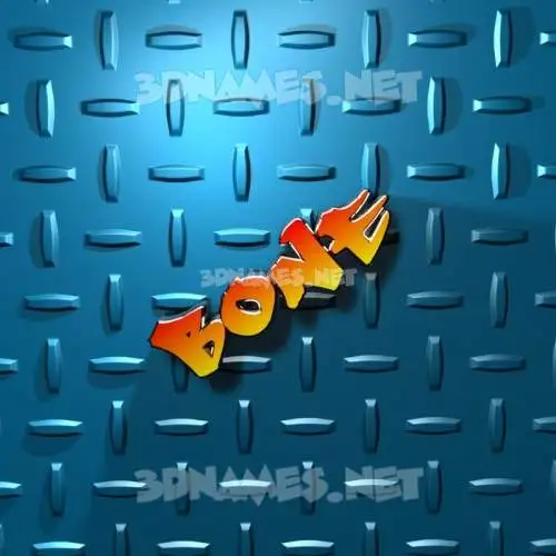 bone in Grid Style style - 3D name wallpaper