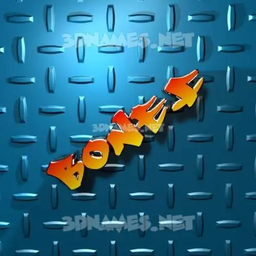 bonef in Grid Style style - 3D name wallpaper