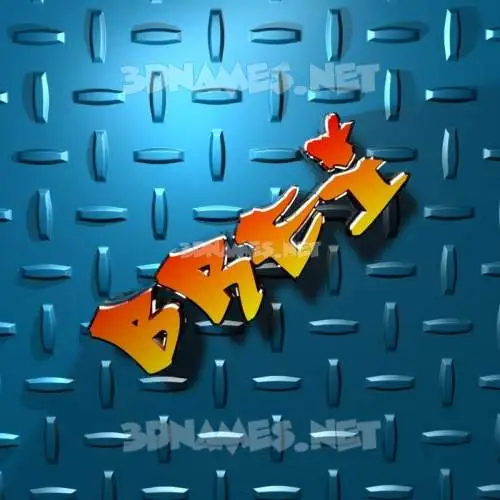 brei in Grid Style style - 3D name wallpaper brei in Grid Style style - 3D name wallpaper