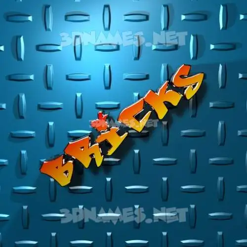 bricks in Grid Style style - 3D name wallpaper bricks in Grid Style style - 3D name wallpaper