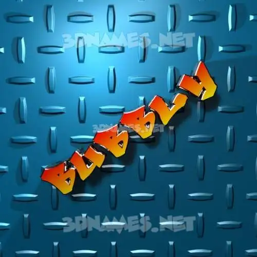 bubbly in Grid Style style - 3D name wallpaper bubbly in Grid Style style - 3D name wallpaper