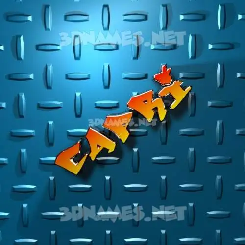 capri in Grid Style style - 3D name wallpaper