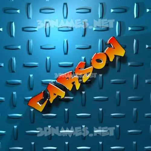 carson in Grid Style style - 3D name wallpaper