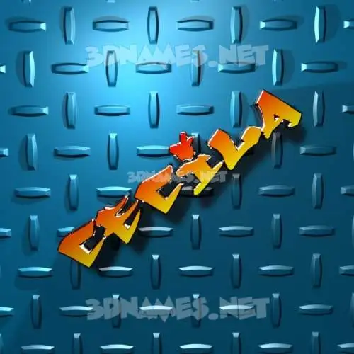 cecila in Grid Style style - 3D name wallpaper