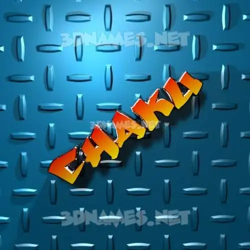 chaku in Grid Style style - 3D name wallpaper chaku in Grid Style style - 3D name wallpaper