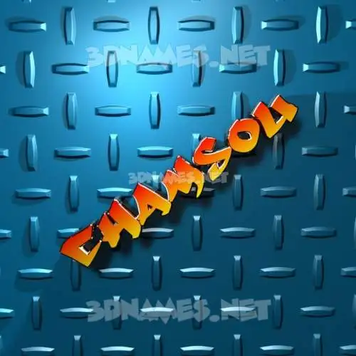 chamsou in Grid Style style - 3D name wallpaper