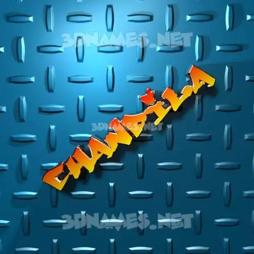 chandila in Grid Style style - 3D name wallpaper chandila in Grid Style style - 3D name wallpaper