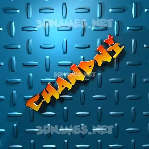 chandni in Grid Style style - 3D name wallpaper