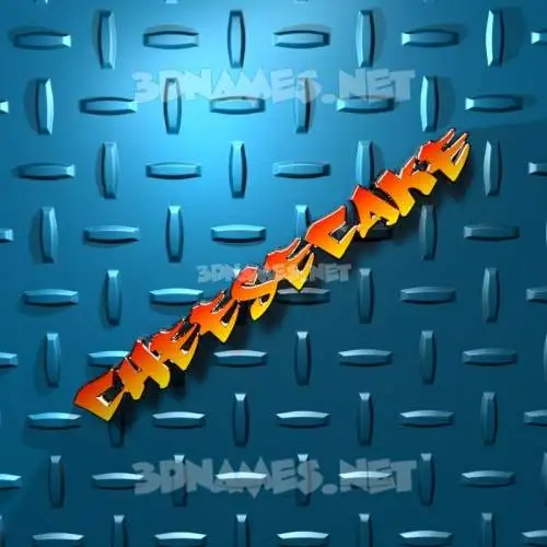 cheesecake in Grid Style style - 3D name wallpaper